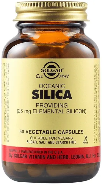 Oceanic Silica, 25 mg, 50 capsule vegetale, Solgar