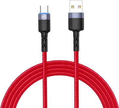 Cablu Tellur - TLL155334, USB-A/USB-C, 1.2 m, rosu