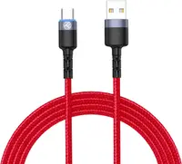 Cablu Tellur - TLL155334, USB-A/USB-C, 1.2 m, rosu