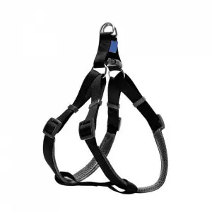 Ham ajustabil din nylon, negru, captusit, circumferinta piept 54-84 cm x latime 2 cm