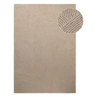 Covor bej țesut manual din lână 200x300 cm Calmio – Hanse Home