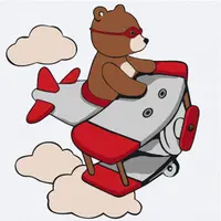 Set de pictură pe numere Ideyka - Pilot de urs, 25 х 25 cm