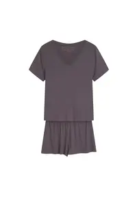 Pijamale de dama Raina gri - Geometric