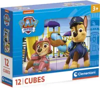 Puzzle cu cuburi Clementoni din 12 piese - Patrula căţeluşilor