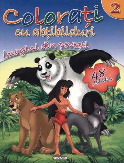Colorați cu abțibilduri (Nr. 2). Imagini din povești - Hardcover - ***