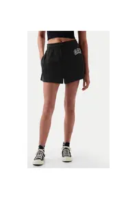 Pantaloni scurti dama - 304144516 - Bumbac/Poliester - Negru - Negru