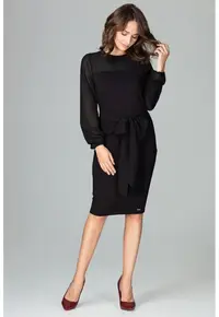 Rochie de zi model 122503 - Negru
