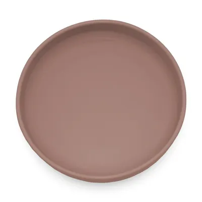 Farfurie din silicon PetiteMars Velvet Latte Maro pudrat TakeMatch, cu ventuza, fara BPA, 6 luni+, 400 ml