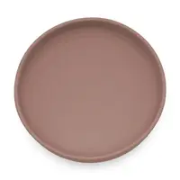 Farfurie din silicon PetiteMars Velvet Latte Maro pudrat TakeMatch, cu ventuza, fara BPA, 6 luni+, 400 ml