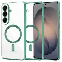 Husa MagSafe pentru Samsung Galaxy S26 S942, Techsuit, Luxury Crystal, Verde Deschis