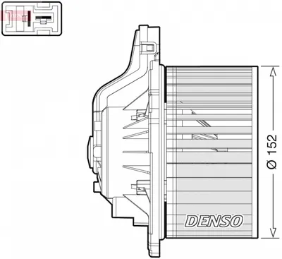 Ventilator habitaclu potrivit HYUNDAI GRAND SANTA FE, I30, SANTA FE II, SANTA FE III; KIA CARENS IV, CEE D 1.0-2.4 01.09