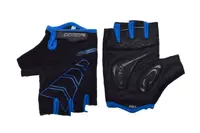 Manusi ciclism adulti, Leoshi Pro-Line, cu gel, culoare negru albastru, marime M