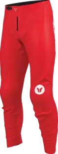 Pantaloni atv cross copii Thor Ridemode Menace, culoare rosu alb, marime 24