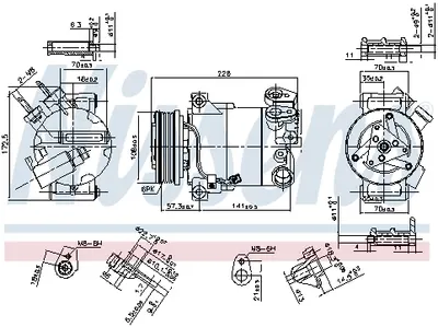 Compresor Ac Clima Ford C-Max Ii, Focus Iii, Grand C-Max, Tourneo Connect V408, Transit Connect V408 1.0 Dupa 2012