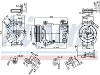 Compresor Ac Clima Ford C-Max Ii, Focus Iii, Grand C-Max, Tourneo Connect V408, Transit Connect V408 1.0 Dupa 2012