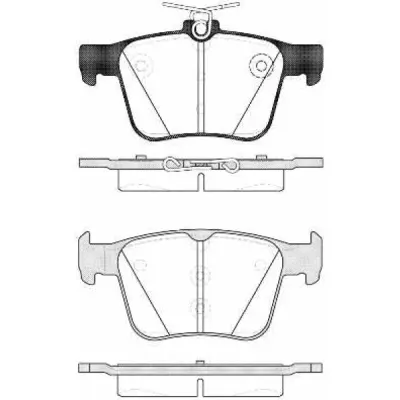 Set placute frana, frana disc REMSA 1516.10
