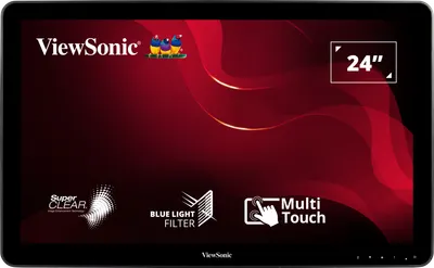 Monitor Consumer ViewSonic TD2430, 24", 1920 x 1080 pixeli, Touchscreen, Black, 3 ani Garantie