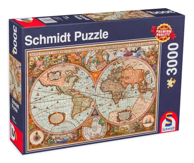 Puzzle Schmidt din 3000 de piese - Ancient World Map