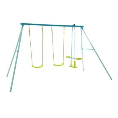 Set de leagan metalic triplu cu balansoar TP Toys