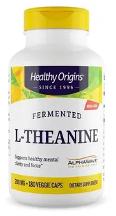 L-Teanină, 100 mg, 180 capsule, Healthy Origins