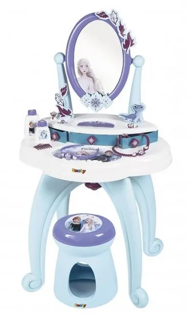 Masuța de toaleta de frumusete Smoby - Frozen, 2 în 1