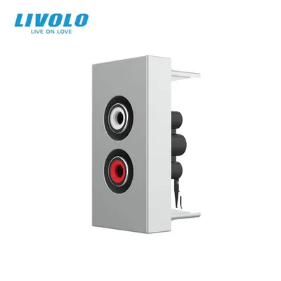 Modul priza audio RCA, 1M Gri