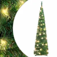 vidaXL Brad de Crăciun artificial pop-up 50 LED-uri verde 120 cm