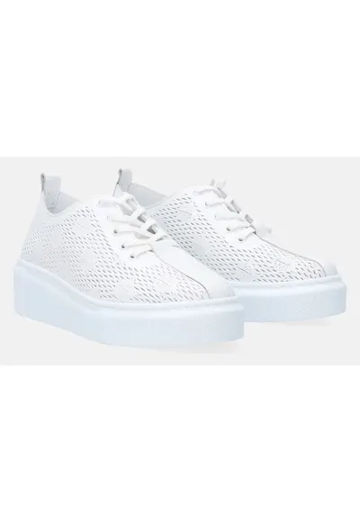 Pantofi sport cu perforatii si platforma