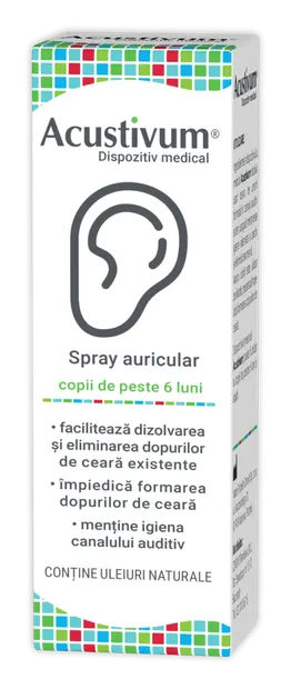 Spray auricular Acustivum, 20 ml, Zdrovit