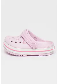 Saboti slingback convertibili cu dunga contrastanta Crocband - Roz pastel