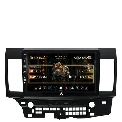Navigatie Mitsubishi Lancer (2007-2016), Android, A-Octacore 4GB RAM + 64GB ROM, 10.1 Inch - AD-BGA10004+AD-BGRKIT269