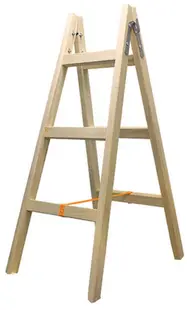 Scară dublă din lemn Valbg - Premiumfix, 2x3 trepte, 1.20 m