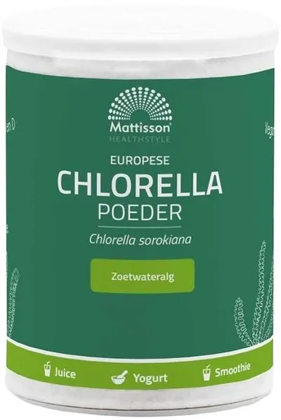 Mattisson Healthstyle Pudră Europeană de Chlorella, 125 g