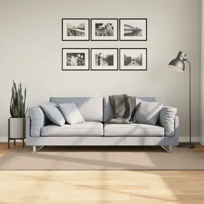vidaXL Covor HUARTE, fir scurt, moale și lavabil, nisipiu, 100x200 cm