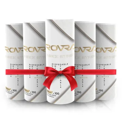 Pachet promo - Gulere de hartie Rovra pentru frizerie - set 5 role - 6 buc