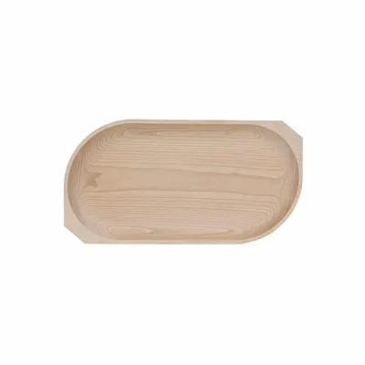Platou cu Un Compartiment, Lemn de Fag, 44 x 23 x 2.5 cm