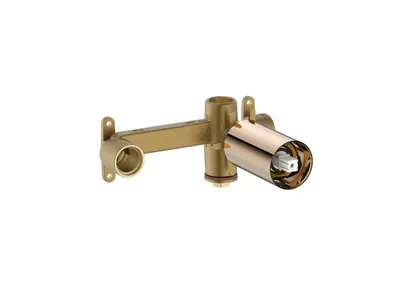 Valva baterie lavoar Roca ONA A5E3501RG0, incastrata, monocomanda, cartus ceramic, ornament, lucios, Rose gold
