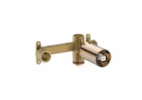 Valva baterie lavoar Roca ONA A5E3501RG0, incastrata, monocomanda, cartus ceramic, ornament, lucios, Rose gold