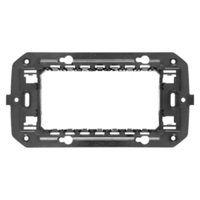 French Standard Support - 4 Modul With Srews - Horizontal Centre Distance 57mm - Cproiector Horus