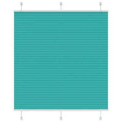 vidaXL Jaluzea plisată verde petrol 115x100 cm Lățime țesătură 114,4 cm
