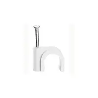 Clips fixare cablu Fixpentru - pentru concrete materials - pentru cable 7 mm² - alb