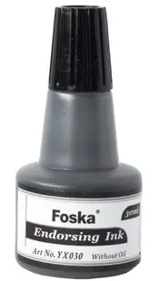 Cerneala pentru tampon Foska - 30 ml, neagra