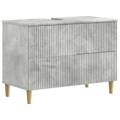 vidaXL Dulap pentru Chiuveta de Baie ARNHEM Gri Beton 82 x 41 x 59 cm