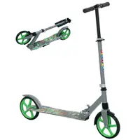 AIYAPLAY Trotinetă copii 6-12 ani, trotinetă pliabilă cu 2 roți, reglare în înălțime, pentru fete și băieți, scooter verde | Aosom Romania