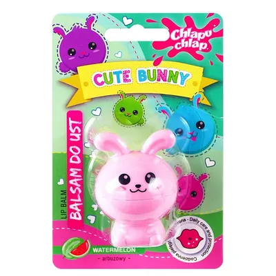 Estetica Balsam de buze pentru copii Cute Bunny, pene verde, 5 ml