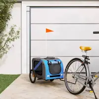 Gossi remorca bicicleta animale companie, albastru/gri, oxford/fier