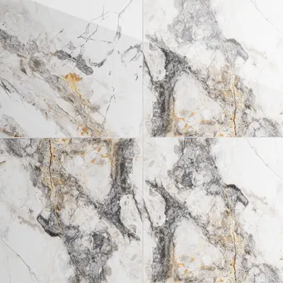 Gresie exterior / interior portelanata Invisible Marble Grey 60 x 60 cm lucioasa rectificata tip marmura