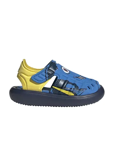 Sandale cu model grafic - Galben/Albastru royal