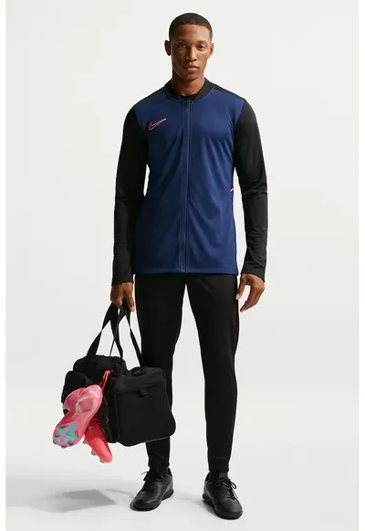 Trening cu tehnologie Dri-Fit si logo - pentru fotbal - Negru/Bleumarin