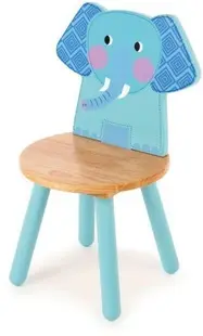 Scaunel din lemn pentru copii Bigjigs - Elefant